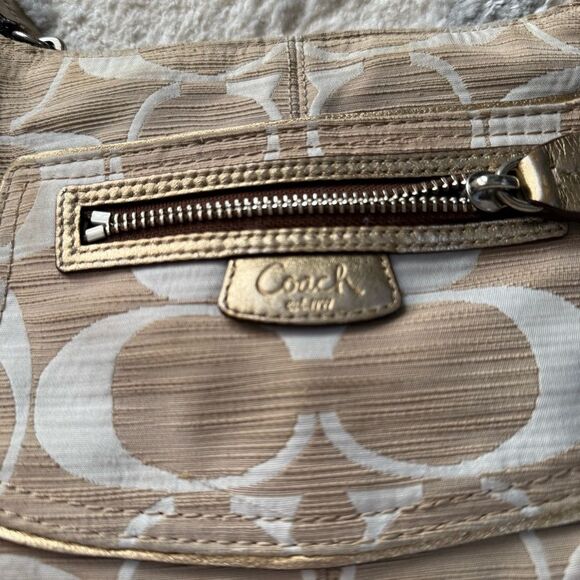 Coach Penelope Shantung Textured Signature Fabric Mini Hobo - Picture 5 of 15